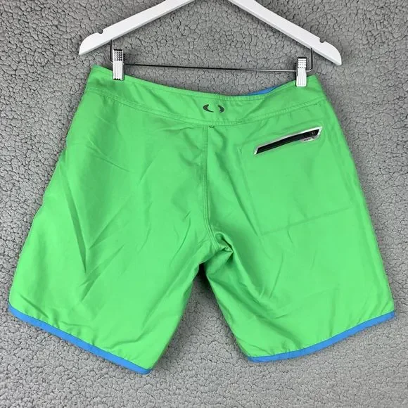 Oakley Green and Blue Men Swim Board Shorts - Picture 3 of 14